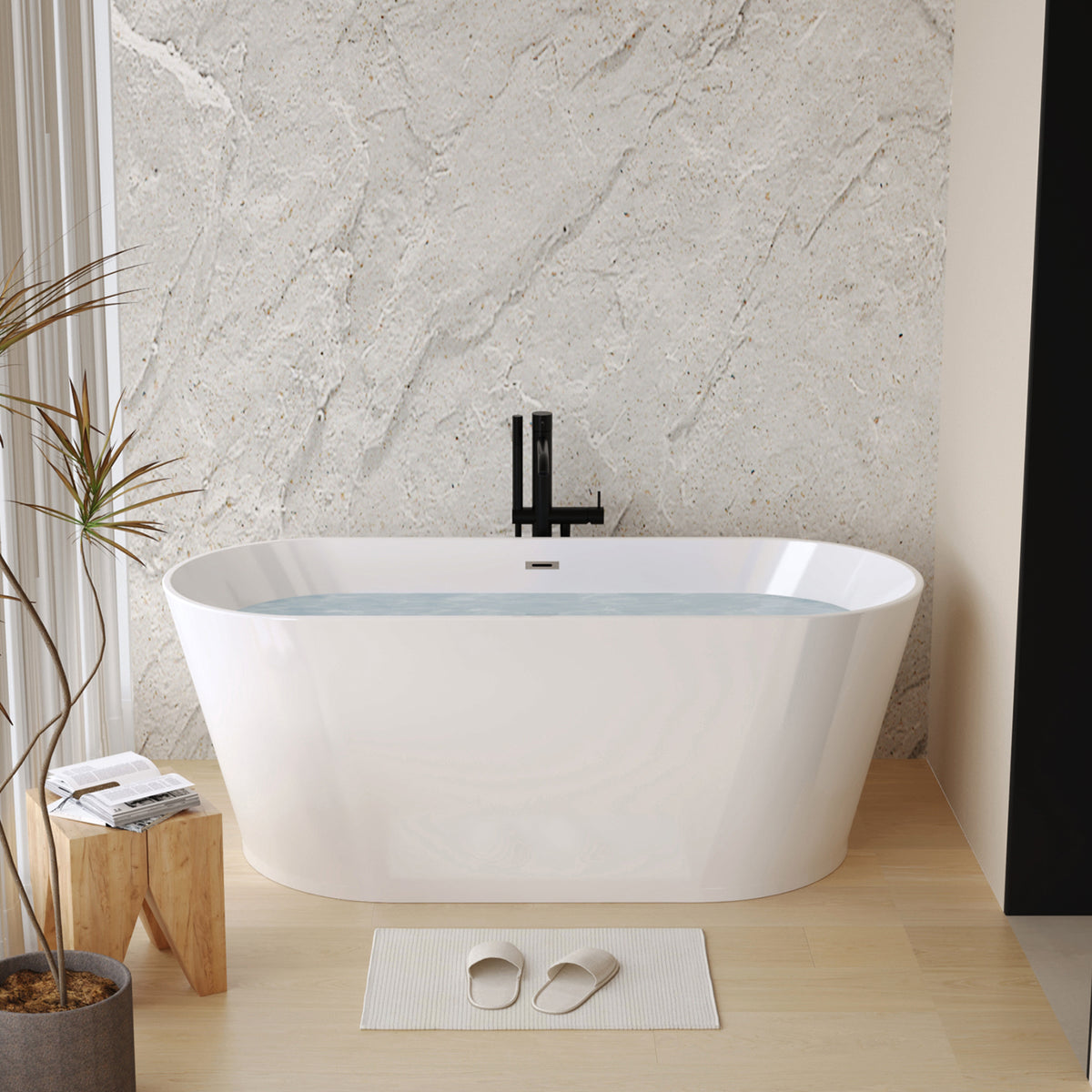 BSM-2012 Acrylic Bathtub dimensions and bathroom fit guide