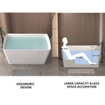 DLESSA BSM-7137 Acrylic Bathtub with Seat