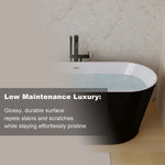 DLESSA BSM-2012-59-BL 59 in Acrylic Freestanding Bathtub
