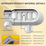 DLESSA C-5288 59 in Oval Acrylic Freestanding Bathtub
