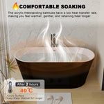 DLESSA BSM-2012-59-BL 59 in Acrylic Freestanding Bathtub