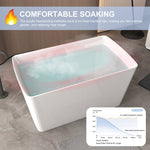 DLESSA BSM-7137 Acrylic Bathtub with Seat