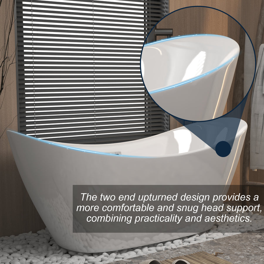 BSM-7112 Double-Ended Acrylic Bathtub installation context