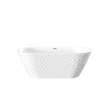 DLESSA C-5288 59 in Oval Acrylic Freestanding Bathtub