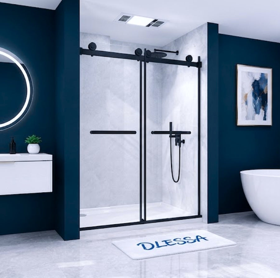 DLESSA PF-92 Double Sliding Shower Door installation